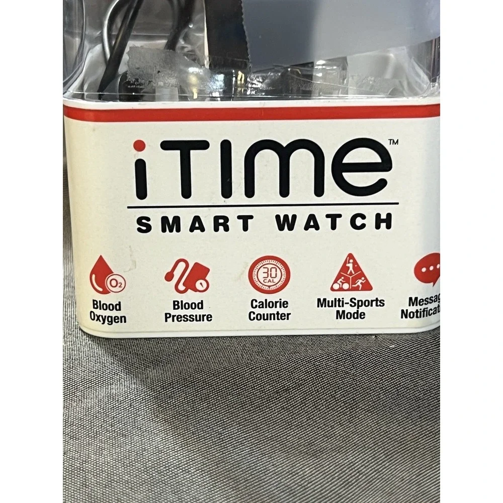 iTIME SMART WATCH MULTIFUNCTION CALL, MESSAGING, BLOOD PRESSURE, HEART (2416) - Picture 5 of 10